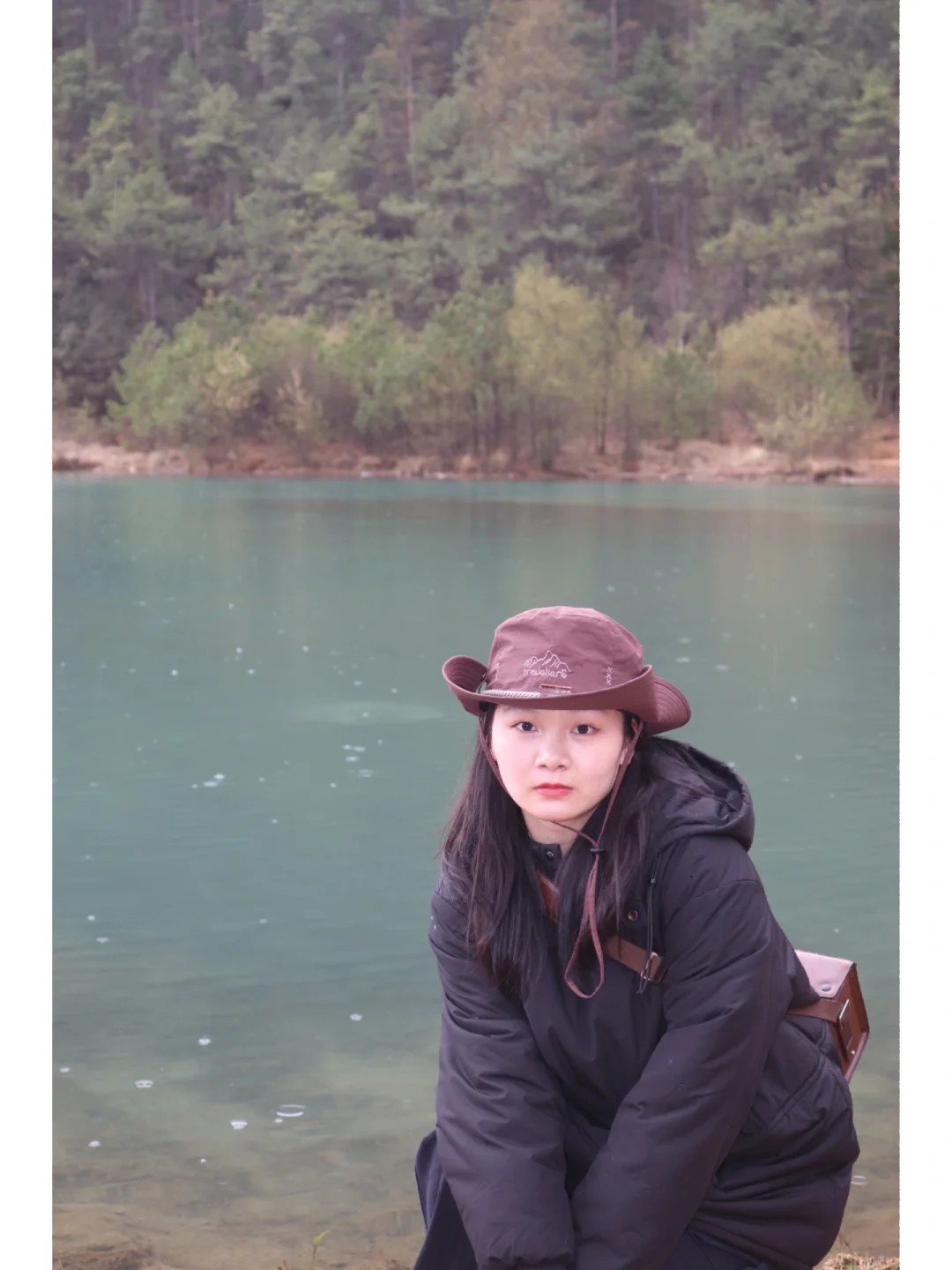 Lake portrait content image before color transfer.