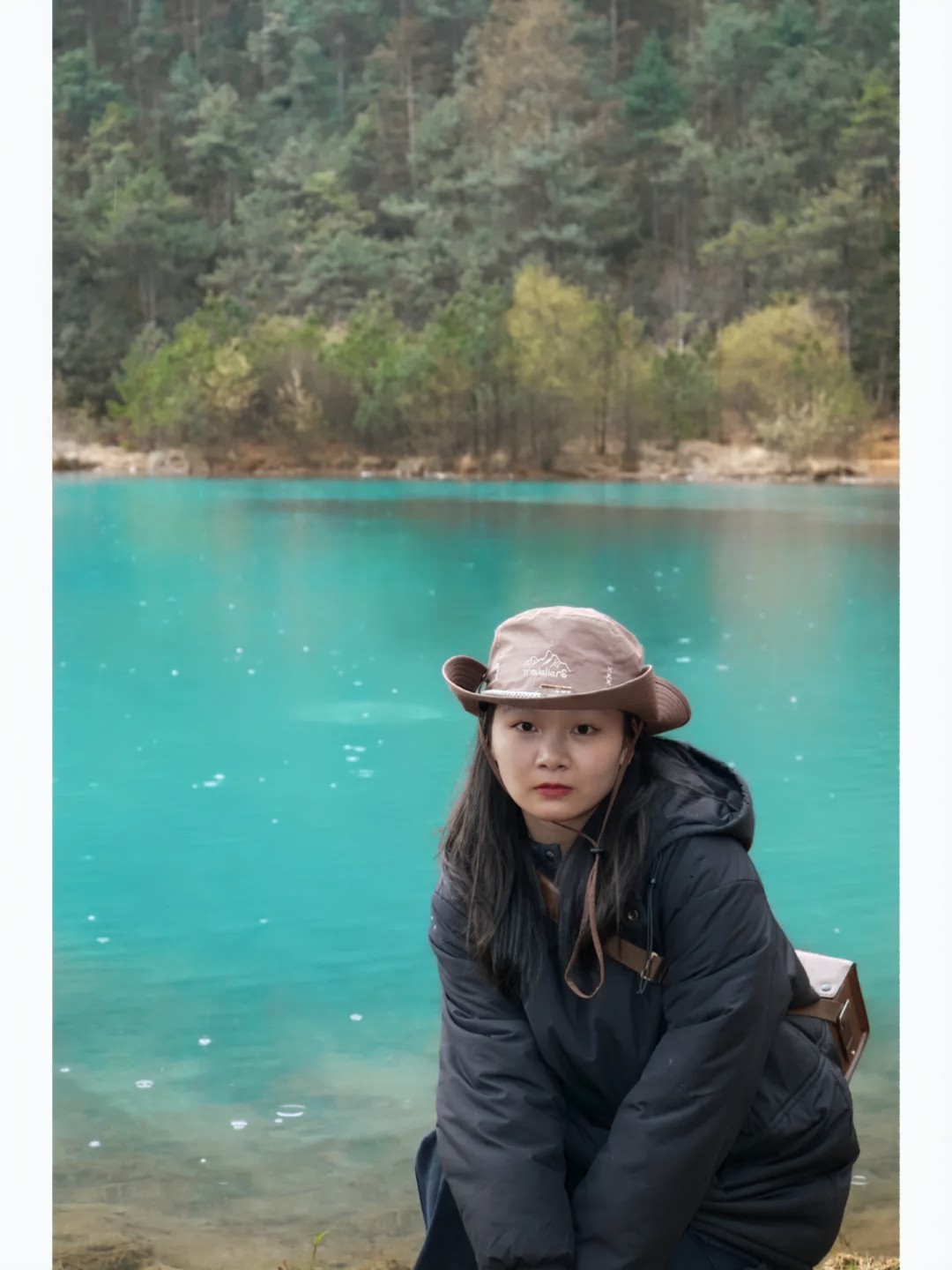 Lake portrait result with turquoise reference color.