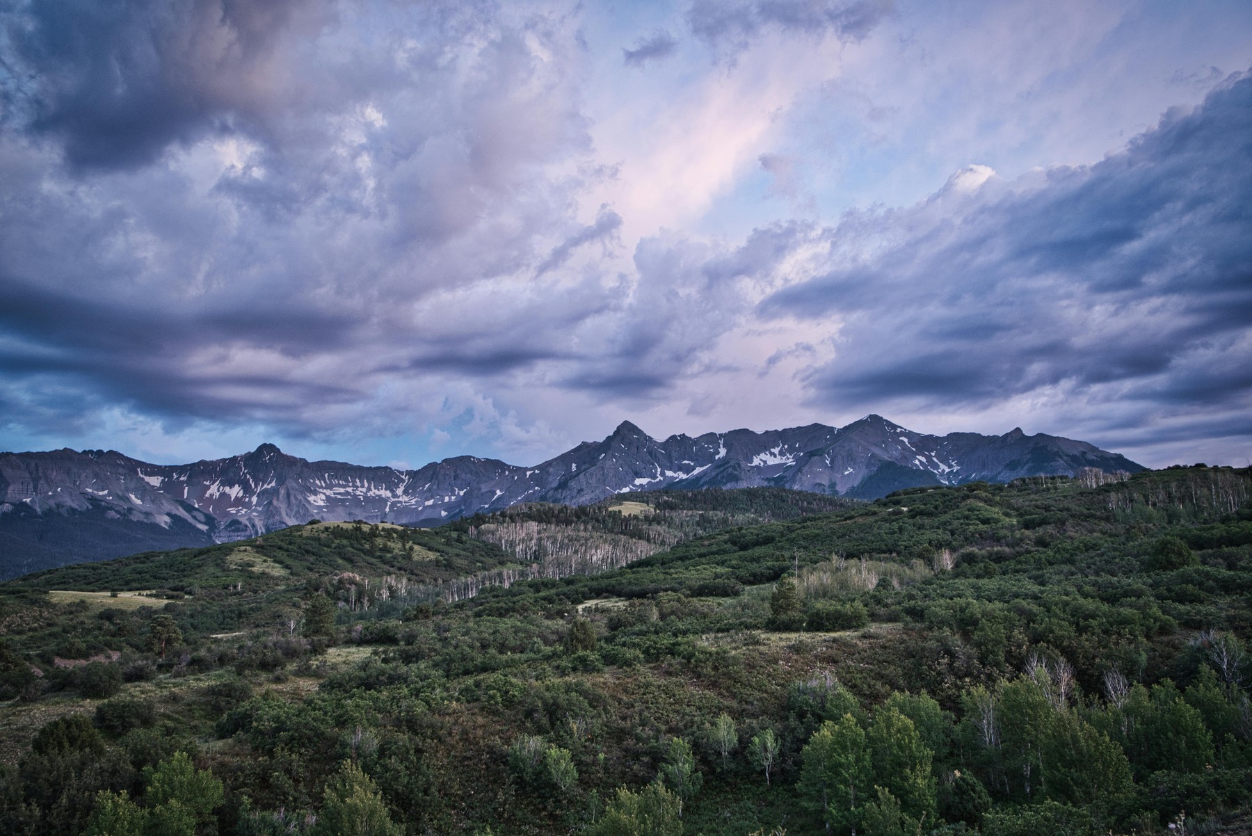 Stormy mountain reference image.